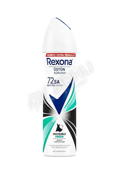5 Adet Rexona Deodorant Invisible Black White Fresh Women 150 Ml