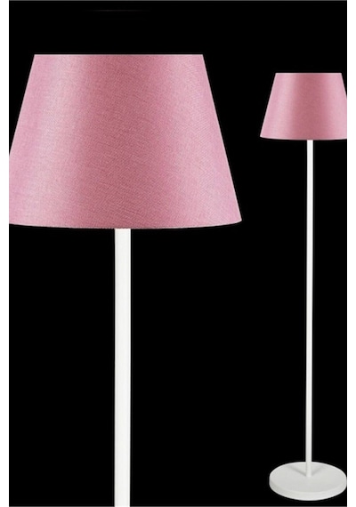 Beyaz Metal Lambader Pembe Konik Başlık Ml713