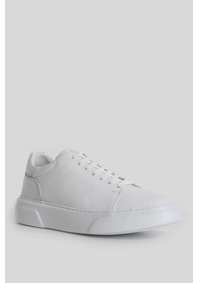 Lufian Tommy Erkek Deri Sneaker Ayakkabı Beyaz 111230187 Beyaz