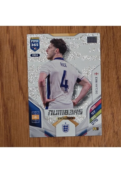 2026 Declan Rice Excellence Numbers Oyun Kartı Exc4