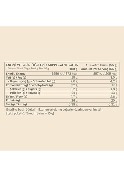 Clean Powders Deluxe Protein Bar %36 Protein 55 Gr 1 Adet - Beyaz Çikolata Kurabiye