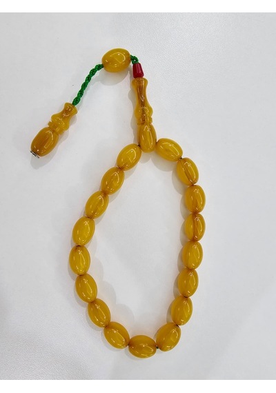 Zeyzun Usta İmzalı Bilek Boy Efe Maskot Sıkma Kehribar Tespih 15 63150239