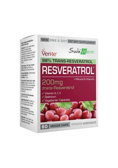 S Resveratrol 60 Bitkisel Kapsül