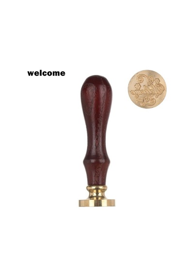 Mektup Damga Mühürü Welcome + 30 Mühür Mumu + Eritme Kaşığı