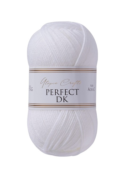 Utopia Crafts Perfect Dk %100 Akrilik Yumuşak Örgü İpi 100g 300m - Beyaz