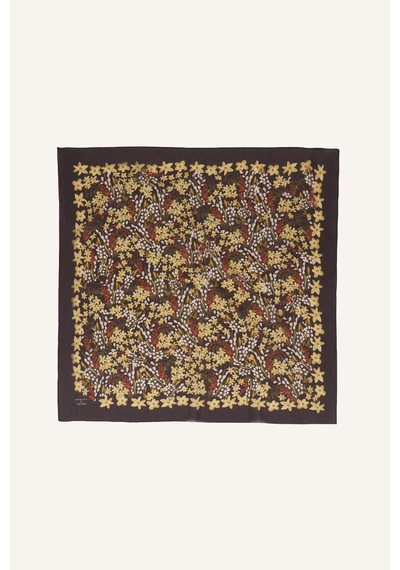 Defacto Manuka X Defacto Kadın Çiçek Desenli Pamuklu Bandana H9060ax26smbn104 Kahve-bn104