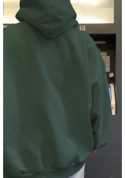 Erkek Gonna Say Baskılı Oversize Sweatshirt Siyah