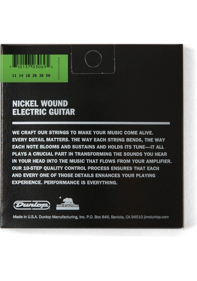 Jim Dunlop Den1150 Medium Heavy Takım Tel Elektro Gitar Teli 011-