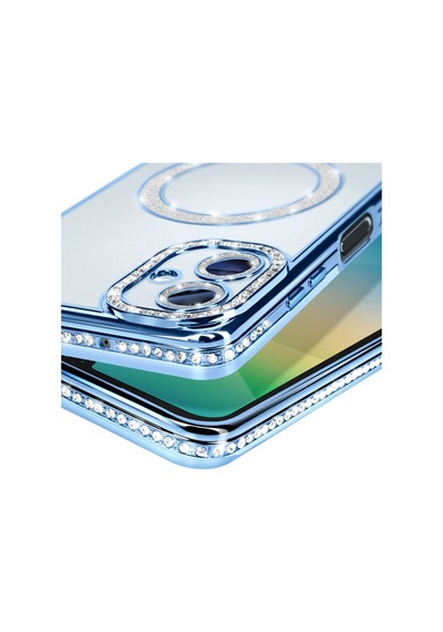 Galaxy A06 Joke Simli Magneticsafe Kılıf - Mavi
