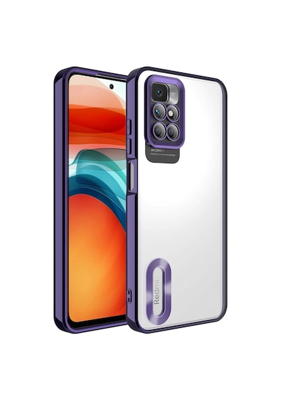 Xiaomi Redmi 10 Kılıf Kamera Lens Korumalı Logo Gösteren İnce Hafif Pazarplus Siyah