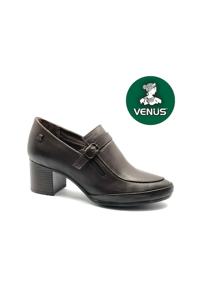 Venüs Bexus Hakiki Deri Comfort Ortopedik Kadın Topuklu Ayakkabı Kahverengi