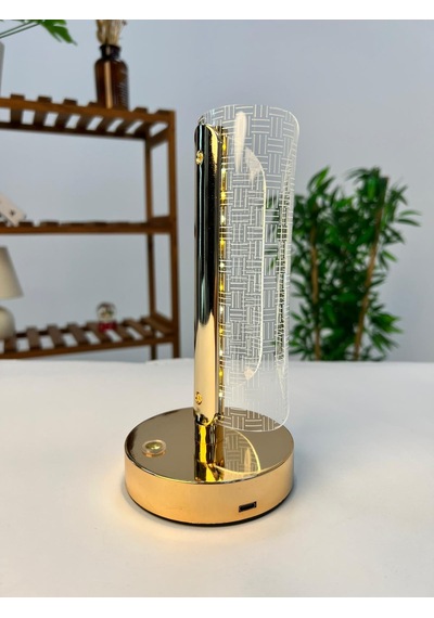 Favora Erkaya Usb Şarjlı Dokunmatik Led Lamba Model 1 Şeffaf