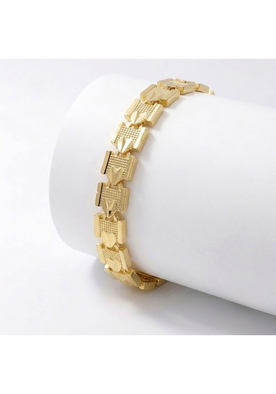 Premium Şık Ve Parlak Regalia 24k Gold Kaplama 8 Mm Kadın Bijuteri Bileklik 3183kbv5d12 18cm Altın