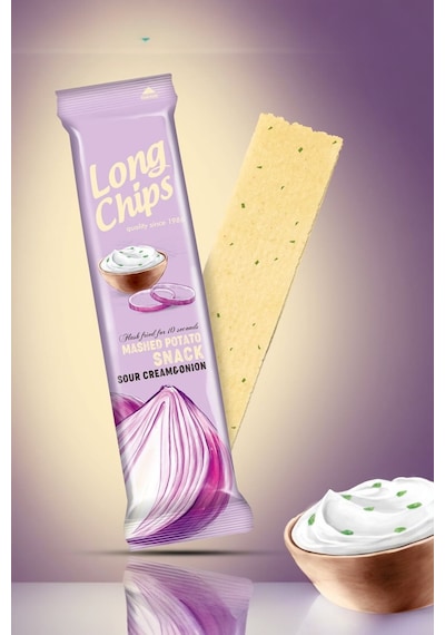 Soğan Ve Ekşi Krema Aromalı Uzun Patates Cipsi 75 Gr Sour Cream & Onion Çıtır Patates Cipsi