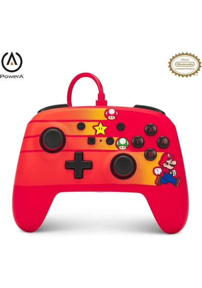 Nintendo Switch Kablolu Oyun Kolu Lisanslı Mario Speedster Powera Oled Switch 2