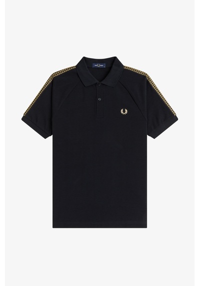 Fred Perry M2304 Cross Tape Erkek Polo Tişört Siyah