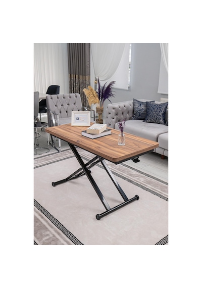 Home Üst Tabla Mdf Urartu Oval Köşe Alt Siyah Renk