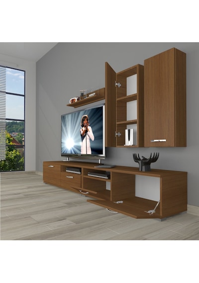 Decoraktiv Eko 5220d Mdf Tv Ünitesi Tv Sehpası Ceviz