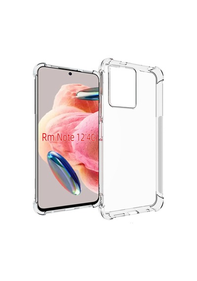 Zore Redmi Note 12 4g Kılıf Msra Nitro Anti Shock Silikon - Renksiz Renksiz