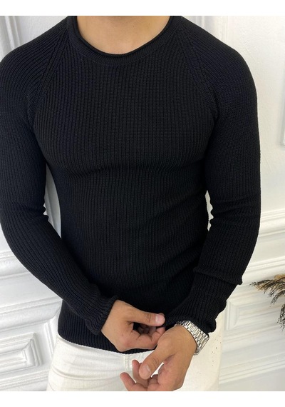 Elku Moda Elkumoda Kazak Slim Fit Triko Dar Kesim Kazak-2308