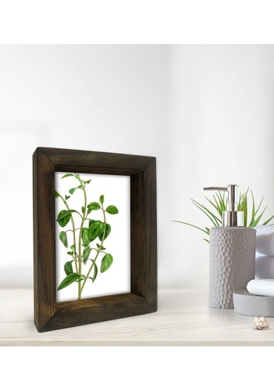 Bk Gift Banyo Dekoratif Doğal Masif Ahşap Çerçeve 15X20Cm-15