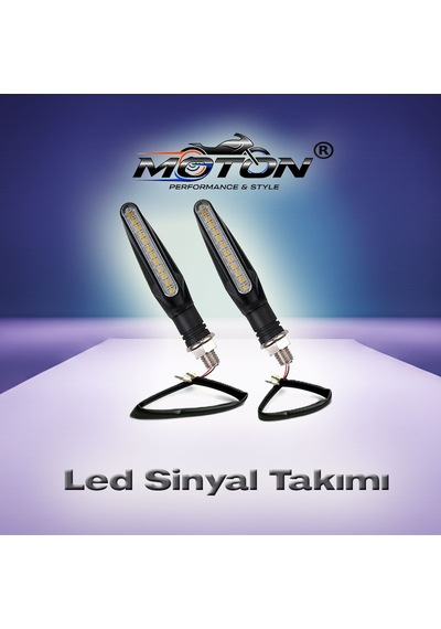 Motosiklet Universal Led Sinyal Lambası Takımı 2 Adet