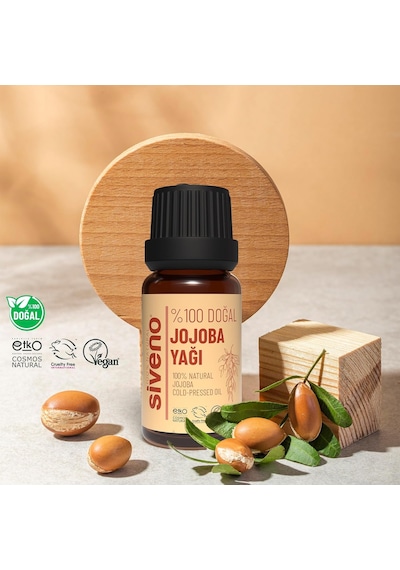 %100 Doğal Jojoba Yağı Soğuk Sıkım 10ml Tekli