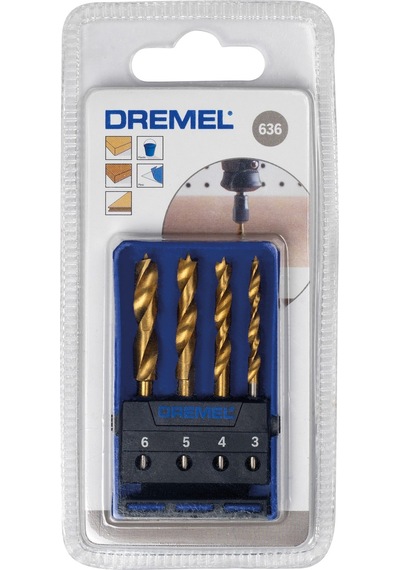 Dremel 636 Ahşap için Matkap Uç Seti 4'Lü - 26150636Ja