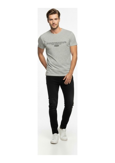 Maximodena Minimal Yazı Baskılı Erkek Günlük T-shirt Urban Stil Çok Renkli