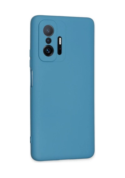 Xiaomi Mi 11t Pro Kılıf Nano İçi Kadife Silikon - Mavi 0.2M-Çok Renkli