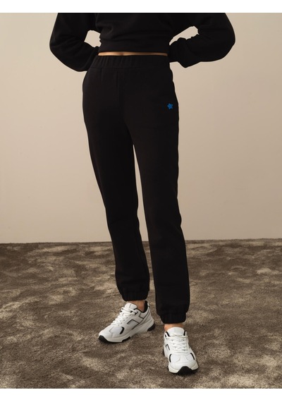 Xint Siyah Pamuk Dokulu Regular Fit Sweat Pantolon 470423