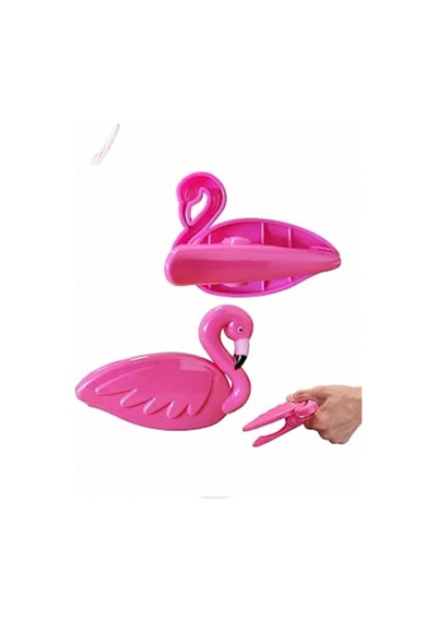 2 Adet Flamingo Tasarımlı Şezlong Ve Plaj Havlusu Klipsi Çok Renkli