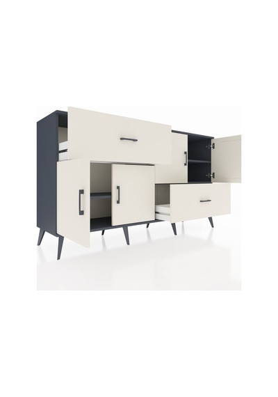 Hyperion Konsol 3 Raflı 2 Çekmeceli 4 Kapaklı 176x44x99 Antrasit-aytaşı Antrasıt/aytası - Antrasıt Hyperion Konsol 3 Raflı 2 Çekmeceli 4 Kapaklı 176x44x99 Antrasit-aytaşı Antrasıt/aytası - Antrasıt