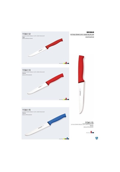 Sebze Bıçağı 15.7 Cm Hulusi - Drita Bıçak Üstüne Dökme Moblen Saplı 26mm X 157mm X 2mm 11361.15 Kırmızı Renk Diğer