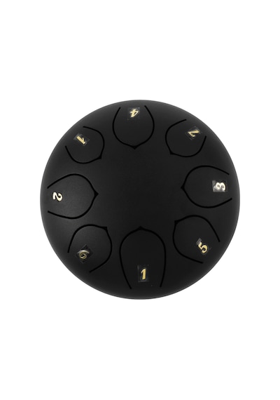 Jwin JTN-68 6 inç 8 Ses Ton Çelik Handpan Tongue Dil Davulu-Siyah