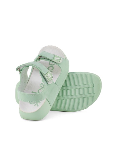 Benetton Bn-1237 Patik Kız Çocuk Sandalet Yeşil Yeşil