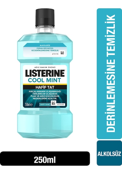 Listerine Cool Mint Hafif Tat Ağız Bakım Suyu 250 ML