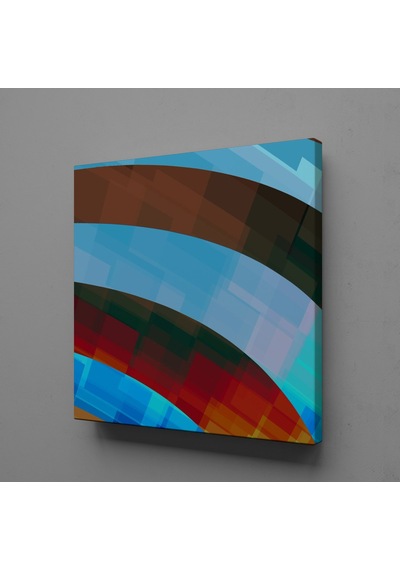 Renklerin Geçişi Kanvas Tablo 90x90cm