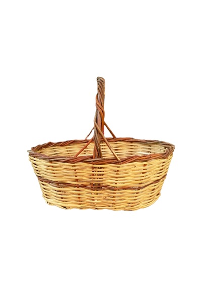 Greenosier Hasır Sepet Doğal El Yapımı 30x22cm