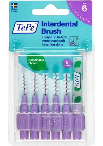 Tepe Blister 1.1 Mm - Mor Diş Arayüz Fırçası 1 X 6 Adet