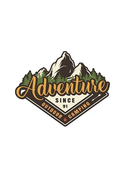 Off Road Camping Adventure Sticke Road Sticker 13 X 10 Cm