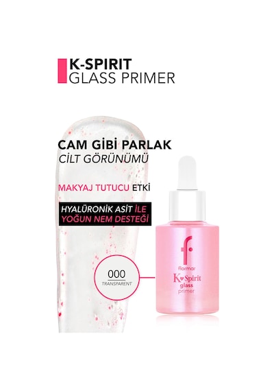 Flormar K-spirit Glass Primer Besleyici Ve Pürüzsüzleştirici Etkili Işıltılı Makyaj Bazı