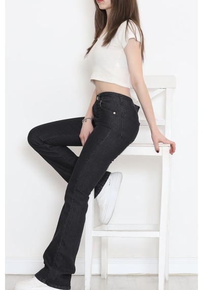 Mokashopin - İspanyol Paça Kot Pantolon Füme - 18201.1431. 001