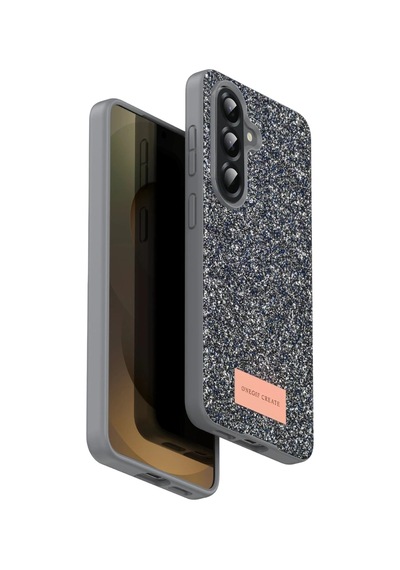 Onegif Samsung Uyumlu Galaxy A17 5g Bright Simli Kapak - Gümüş Kh-H22