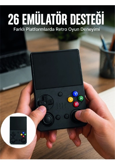 Mey İthalat Lcd Retro Oyun Konsolu Tv Bağlantı Destekli Çift Analog Joystick El Tipi Konsol
