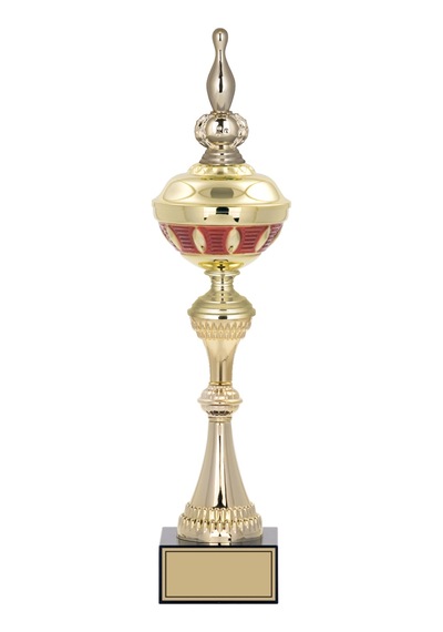 Odak Kupa - Figürlü Kupalar - Bowling / Labut Figürlü Kupalar Fg-064 A - 48 Cm Altın - Beyaz