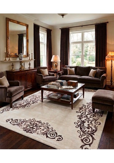 Artemis Halı Escada 1551 200 X 290 Salon Ve Oturma Odası Halısı Krem - Kahverengi