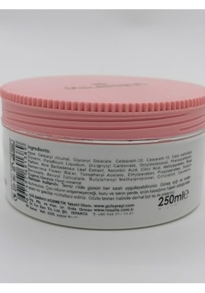 Aloe Vera Ve E Vitaminli Gül Özlü Hassas El Ve Yüz Kremi 250ml