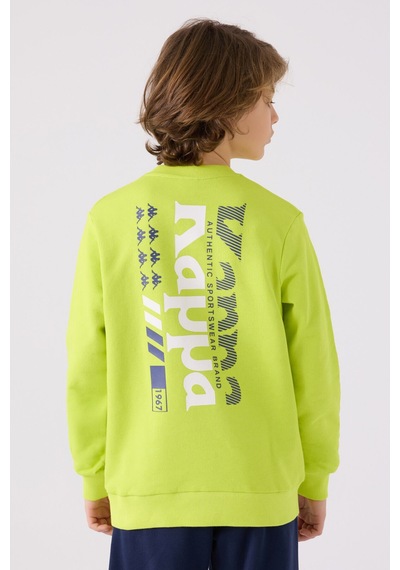 Kappa Erkek Çocuk Yeşil Sweatshirt 5274-45415 Yeşil