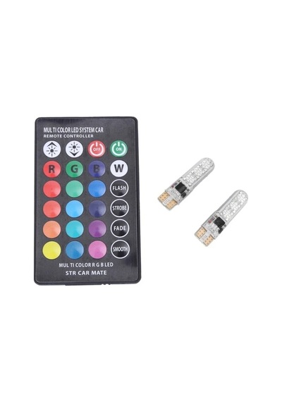 Araçlar İçi Ve Dışı,motor Modelleri,ev Rgb Kumandalı Çakarlı 18 Renk 36 Walt Enerji Ampulleri Renkli